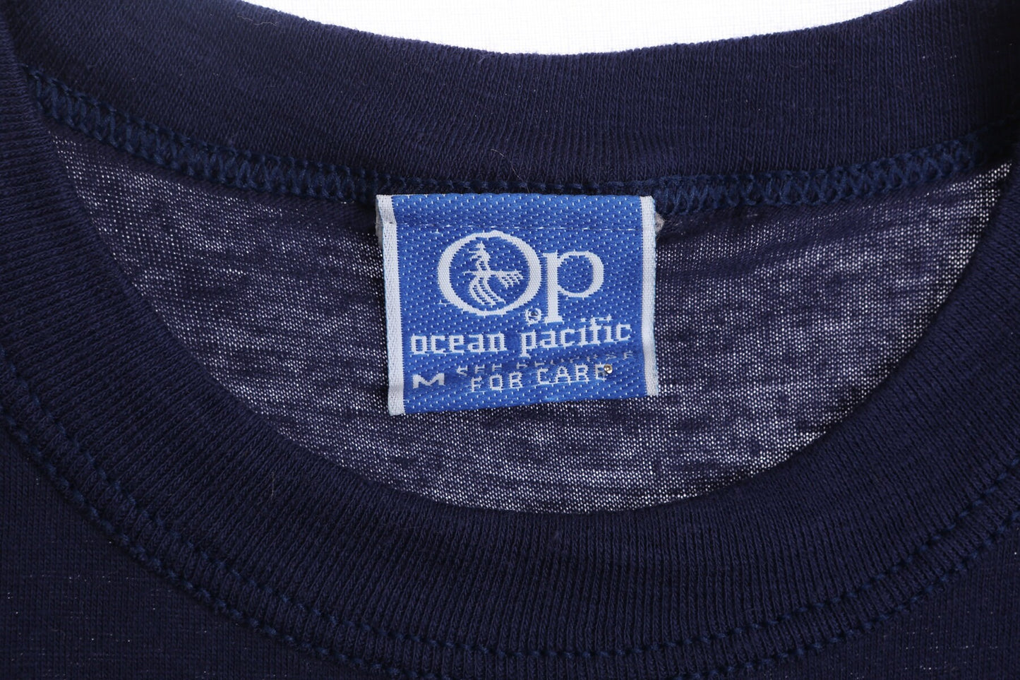 Vintage Ocean Pacific Blue Graphic Sleeveless T-shirt - Era 70's - 80's