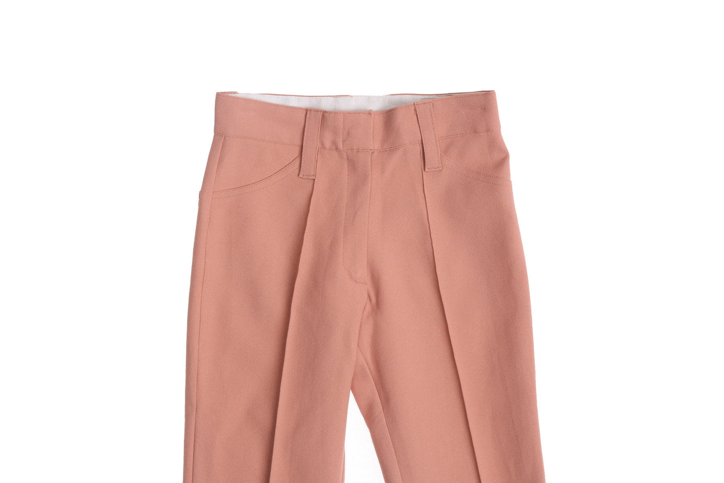 70's Women Long Bell Bottom Poly Pants - H Bar C California Ranchwear