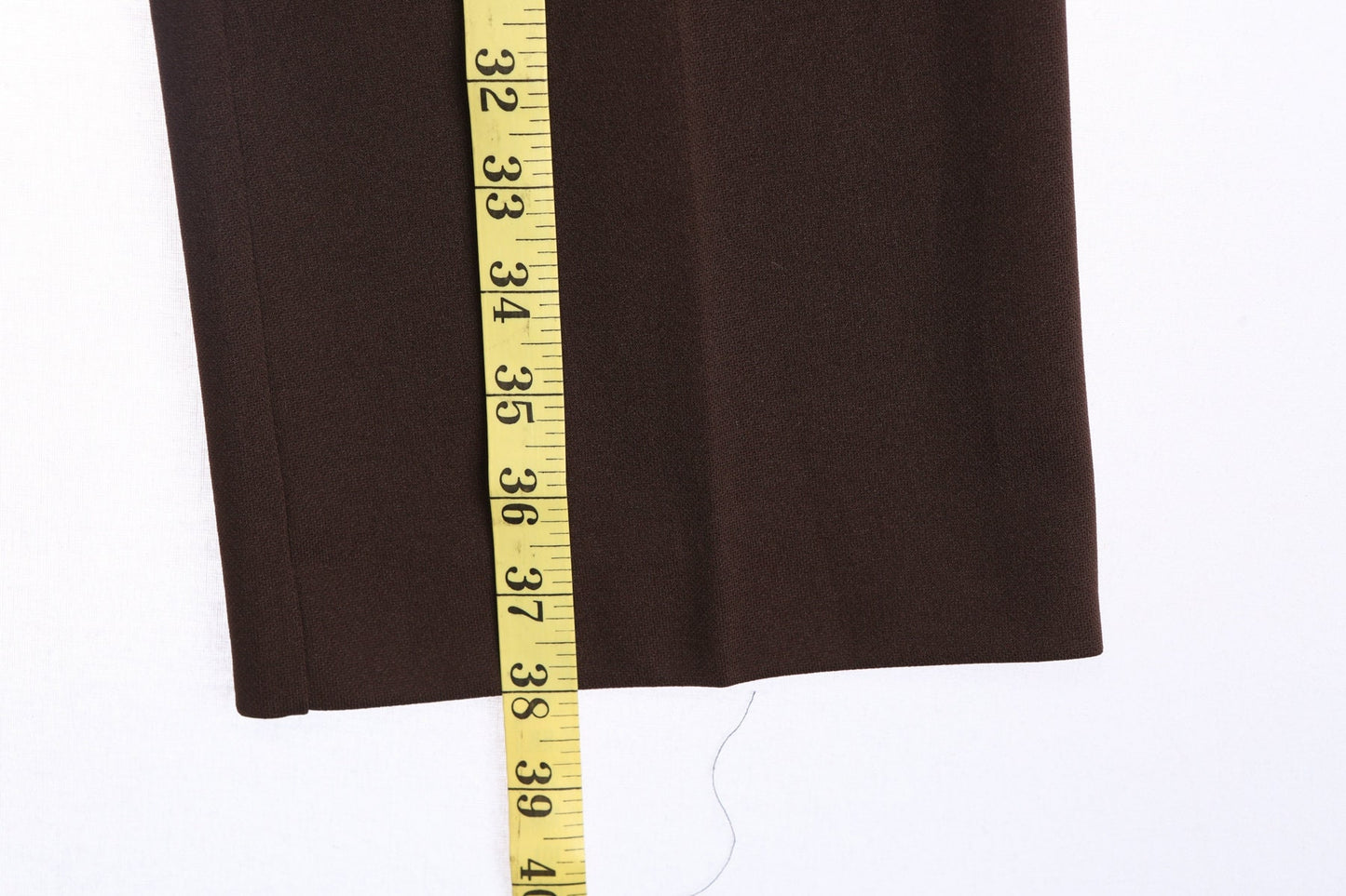 70's Women Brown Poly Casual Pants - Disco - Mod