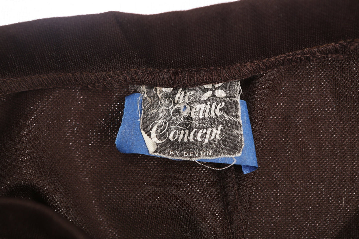 70's Women Brown Poly Casual Pants - Disco - Mod