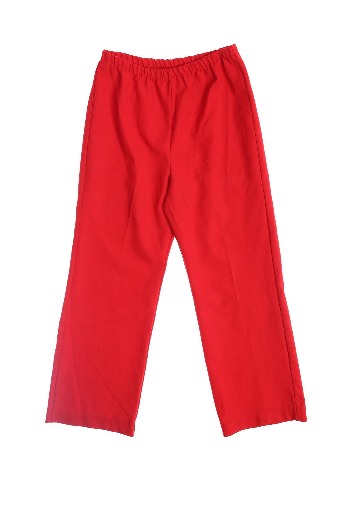 70's Women Red Poly Pants