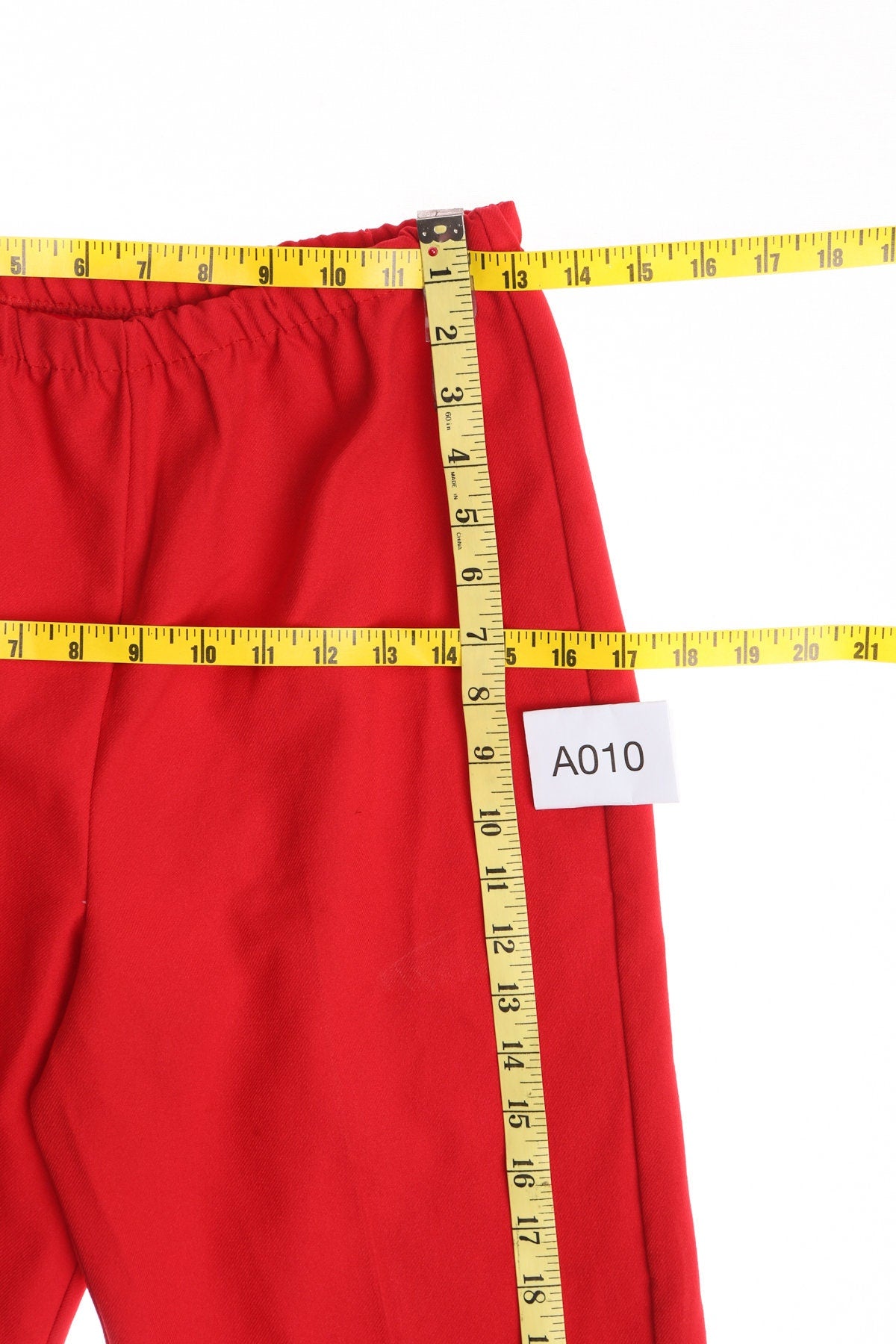 70's Women Red Poly Pants