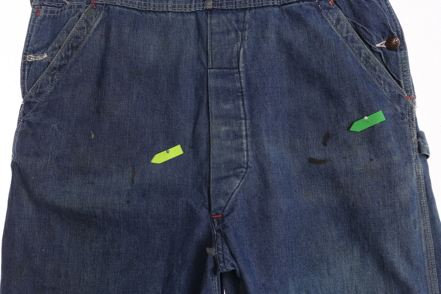 Vintage Blue Denim Overalls by Big Mac 100% Cotton union Made - Era 70's - 80's