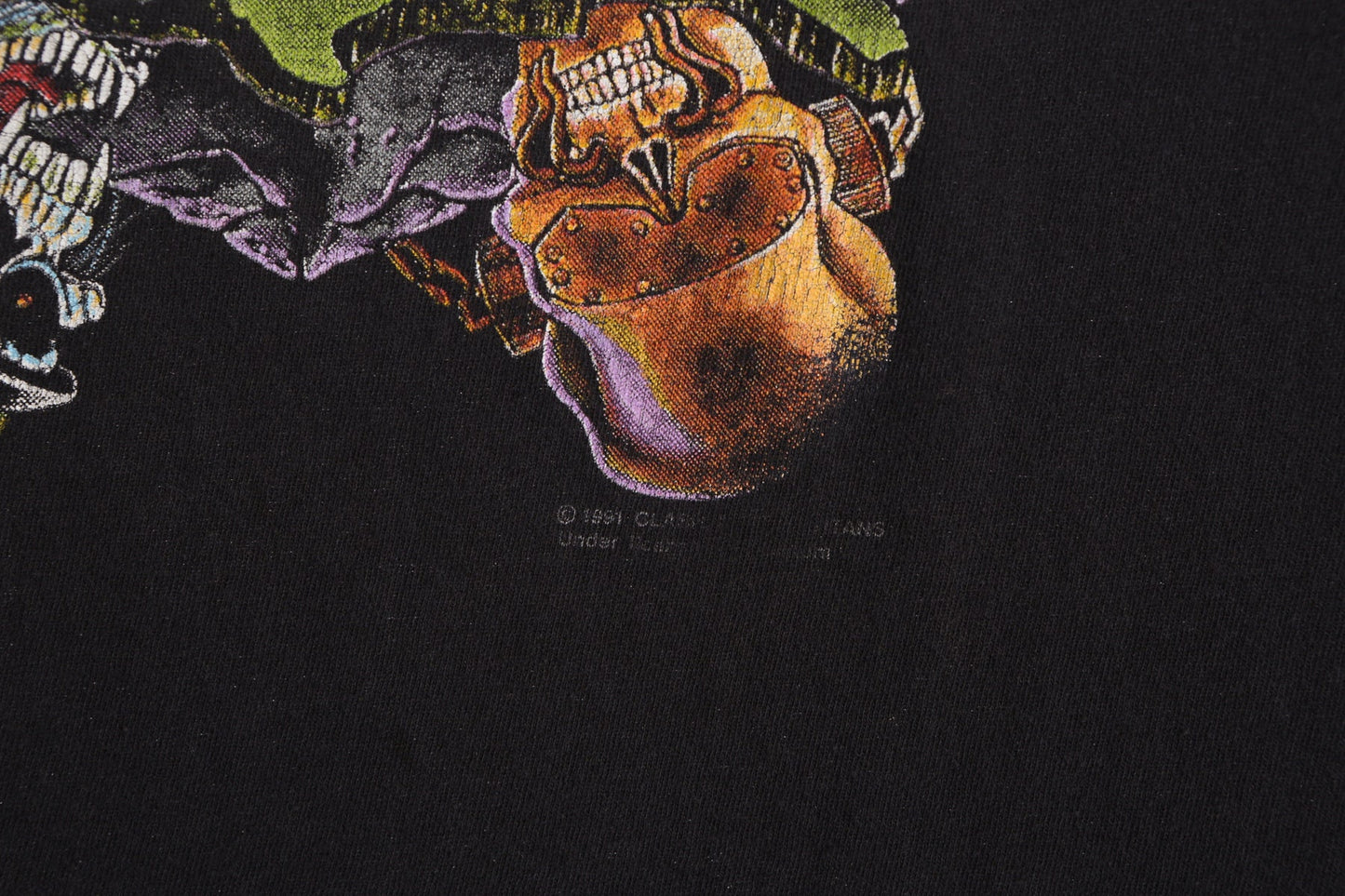 Clash of The Titans North American Tour 1991 Black Graphic Rock t-shirt