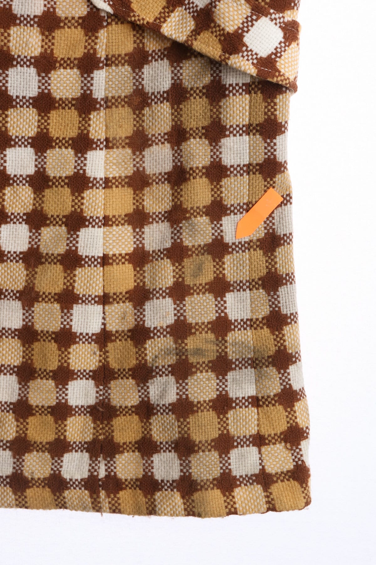 Women Brown Plaid Two Piece Mod Suit - Made in Japan - Era 60's - 70's