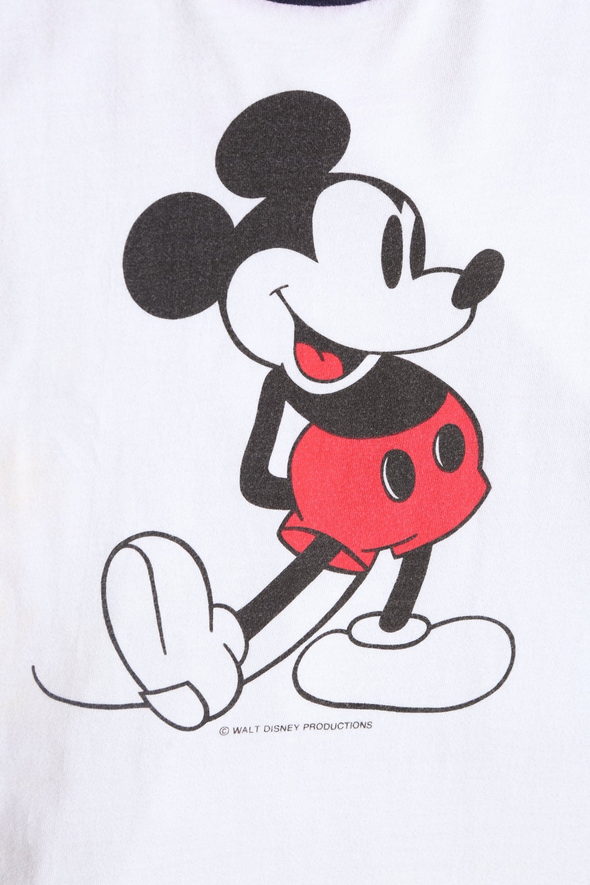 Vintage Mickey Mouse White T-shirt - Era 70's - 80's