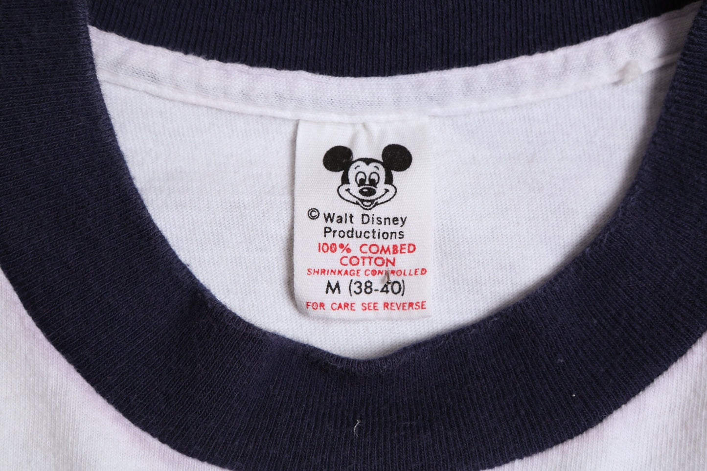 Vintage Mickey Mouse White T-shirt - Era 70's - 80's
