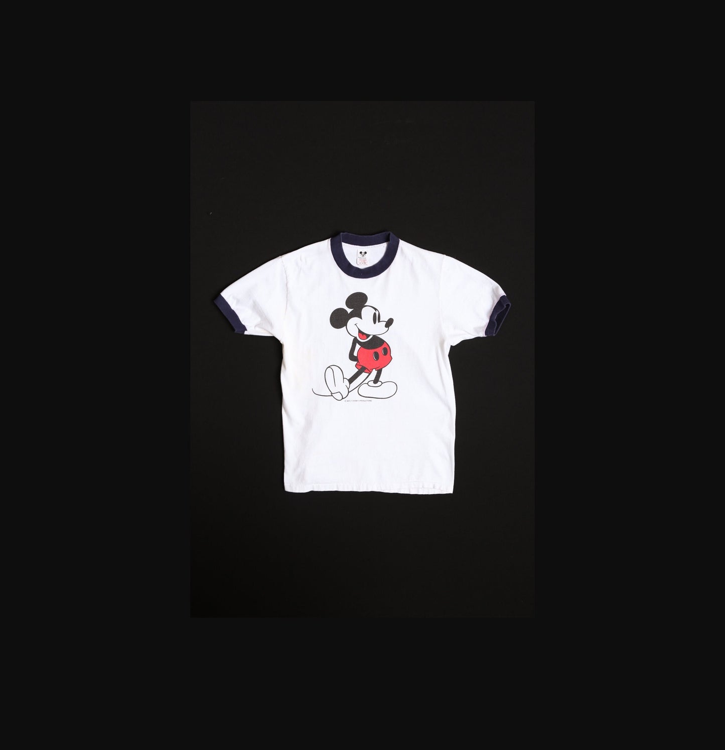 Vintage Mickey Mouse White T-shirt - Era 70's - 80's