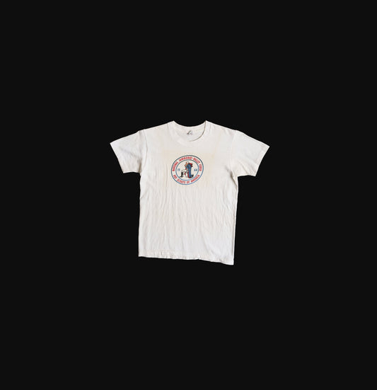 Vintage Boy Scouts of America White Graphic T-shirt - National Jamboree - Valley Forge Print 1964