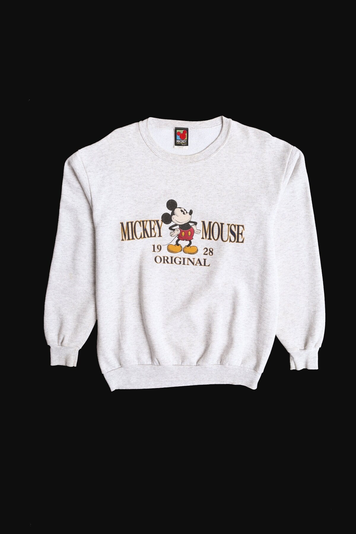 Vintage Mickey Mouse Gray Graphic Sweatshirt