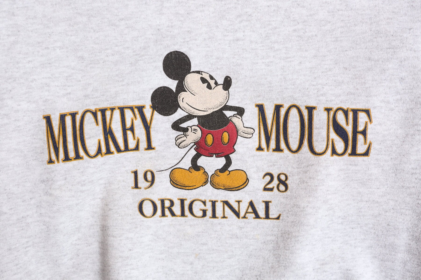 Vintage Mickey Mouse Gray Graphic Sweatshirt