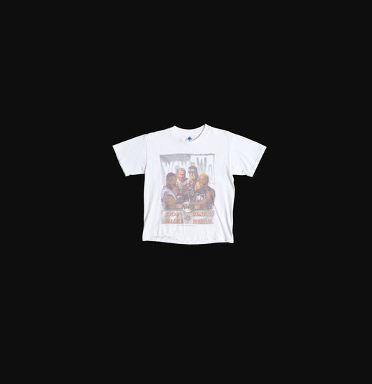 Vintage White Wrestling Graphic t-shirt - WCW VS NWO - ddp and Malone vs Hollywood and Rodzilla
