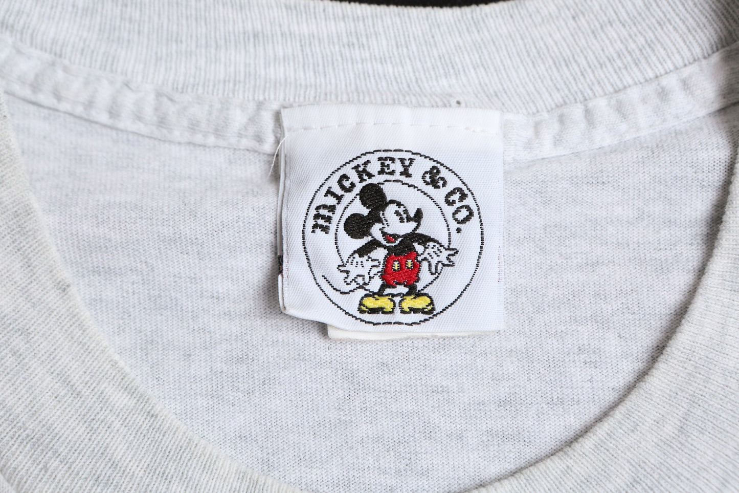 Mickey Mouse Letter M Gray T-shirt