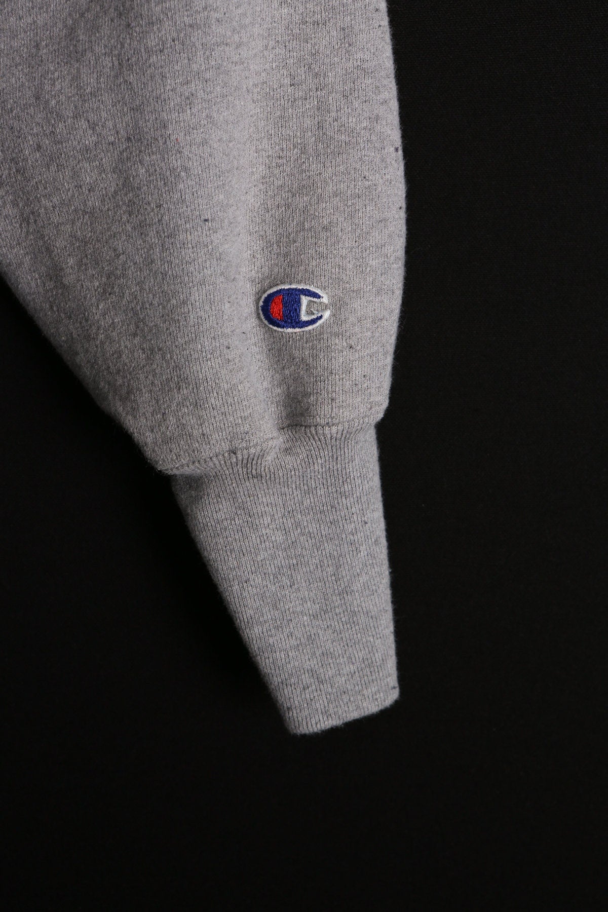 Vintage Champion Sweatshirt - Solid Gray - No Print