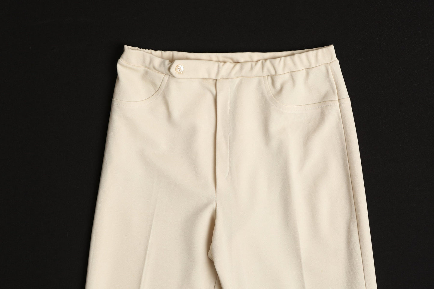 70's Women Beige Casual Pants