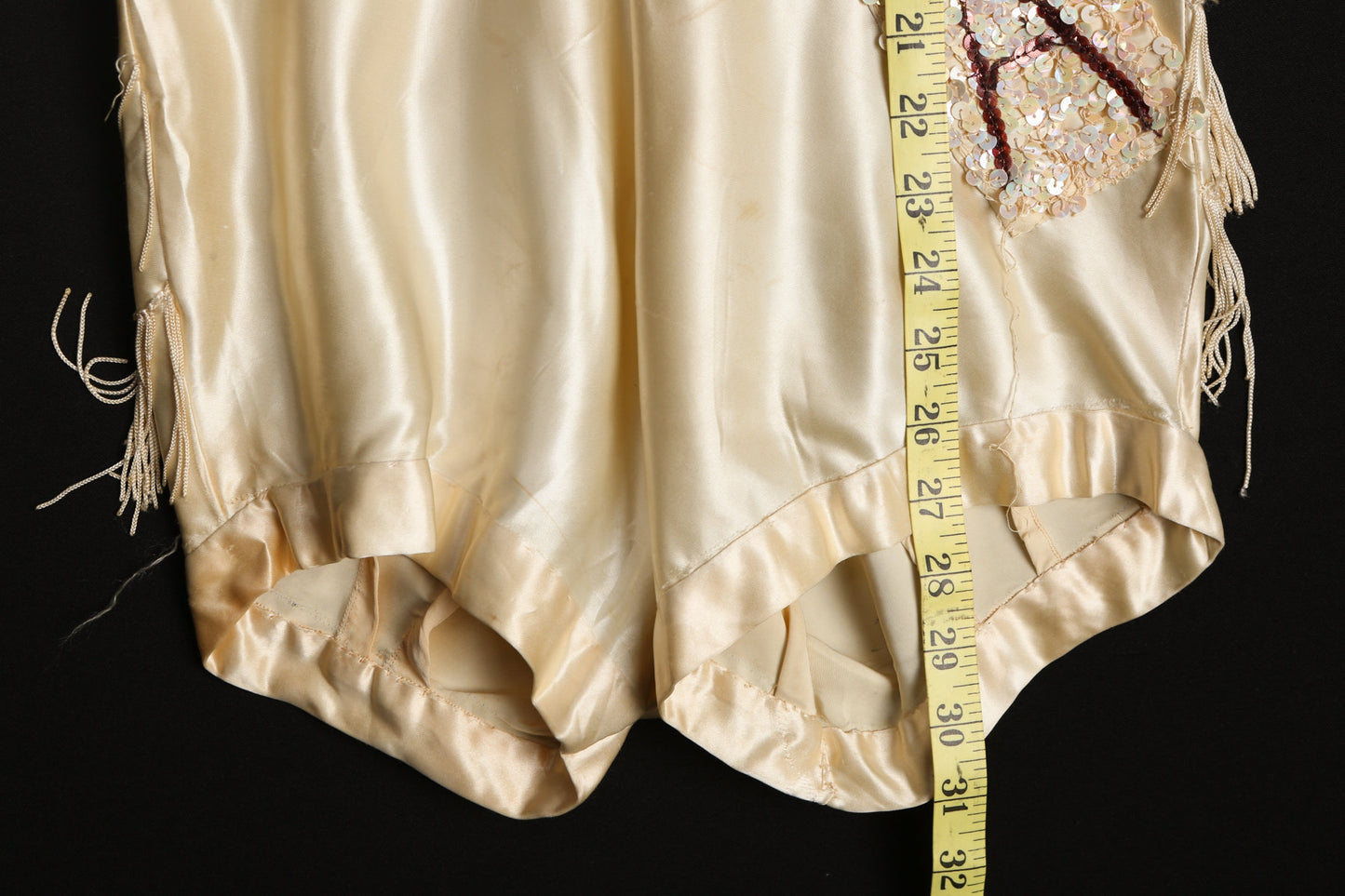 Vintage Women Marching band Beige Romper