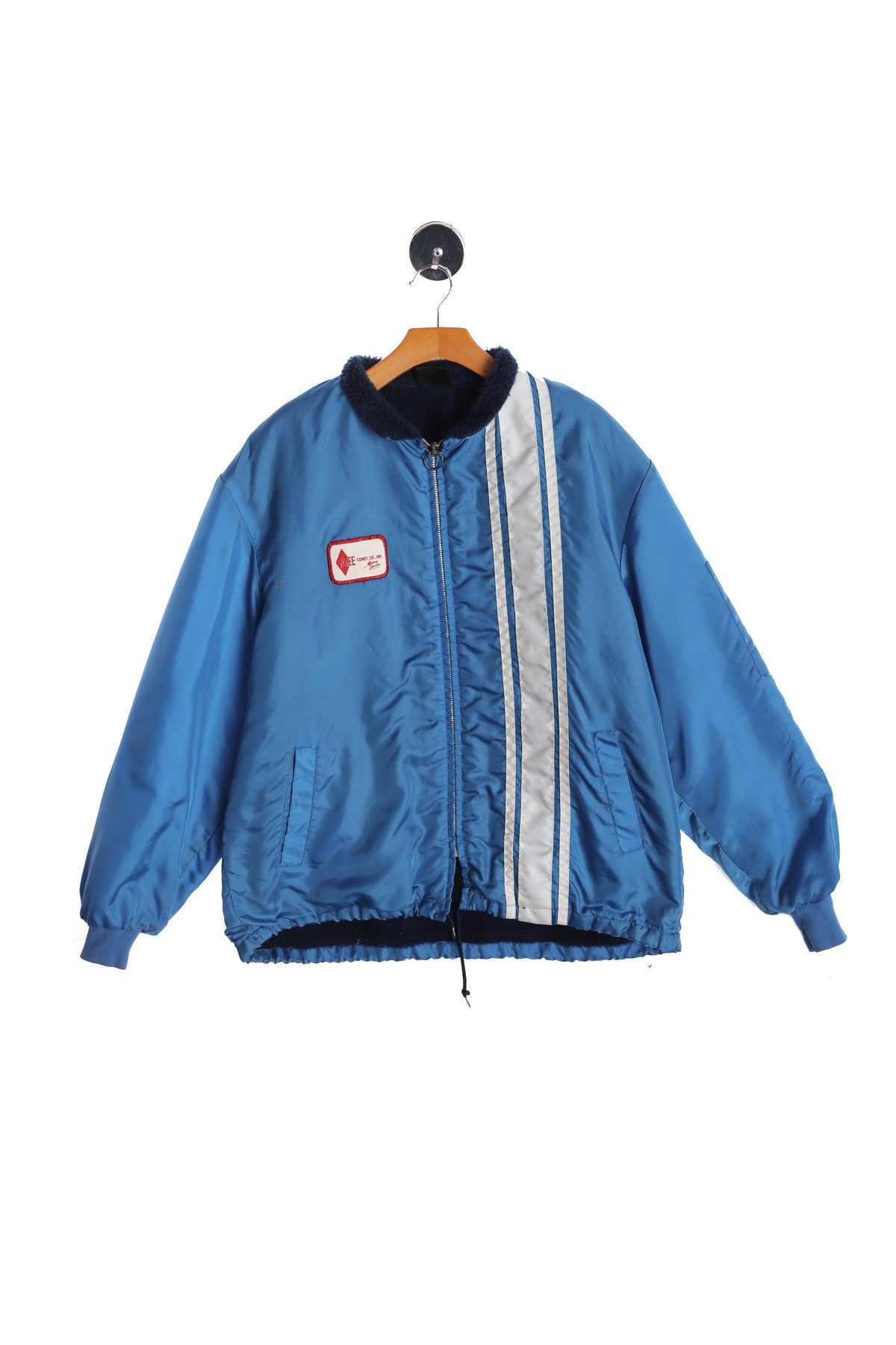Vintage Blue Nylon Racing Jacket