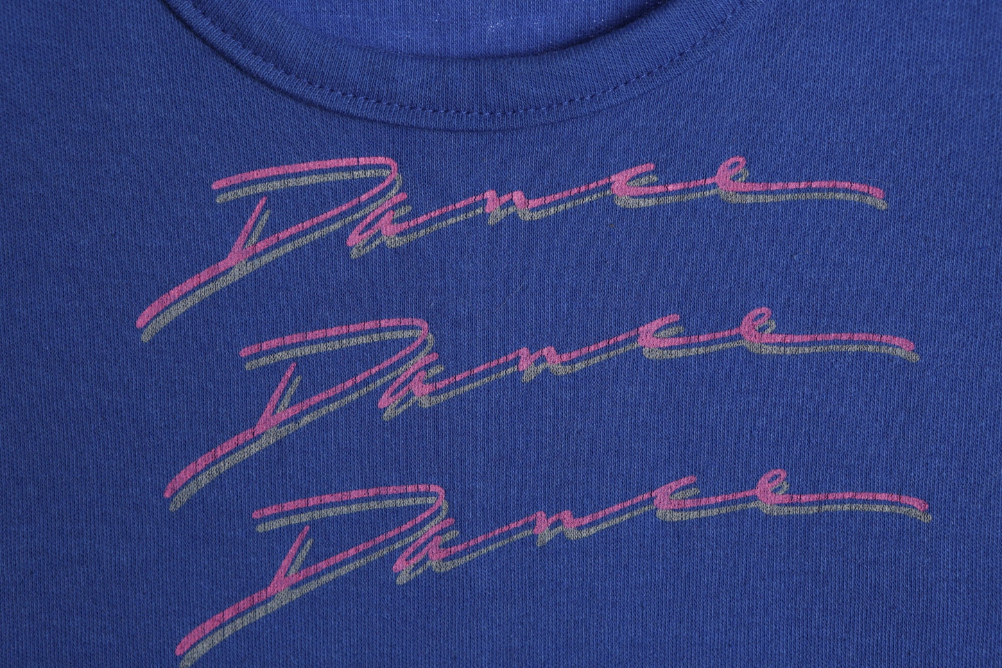 Vintage Blue Dance Dance Dance Graphic Top - Era 70's - 80's