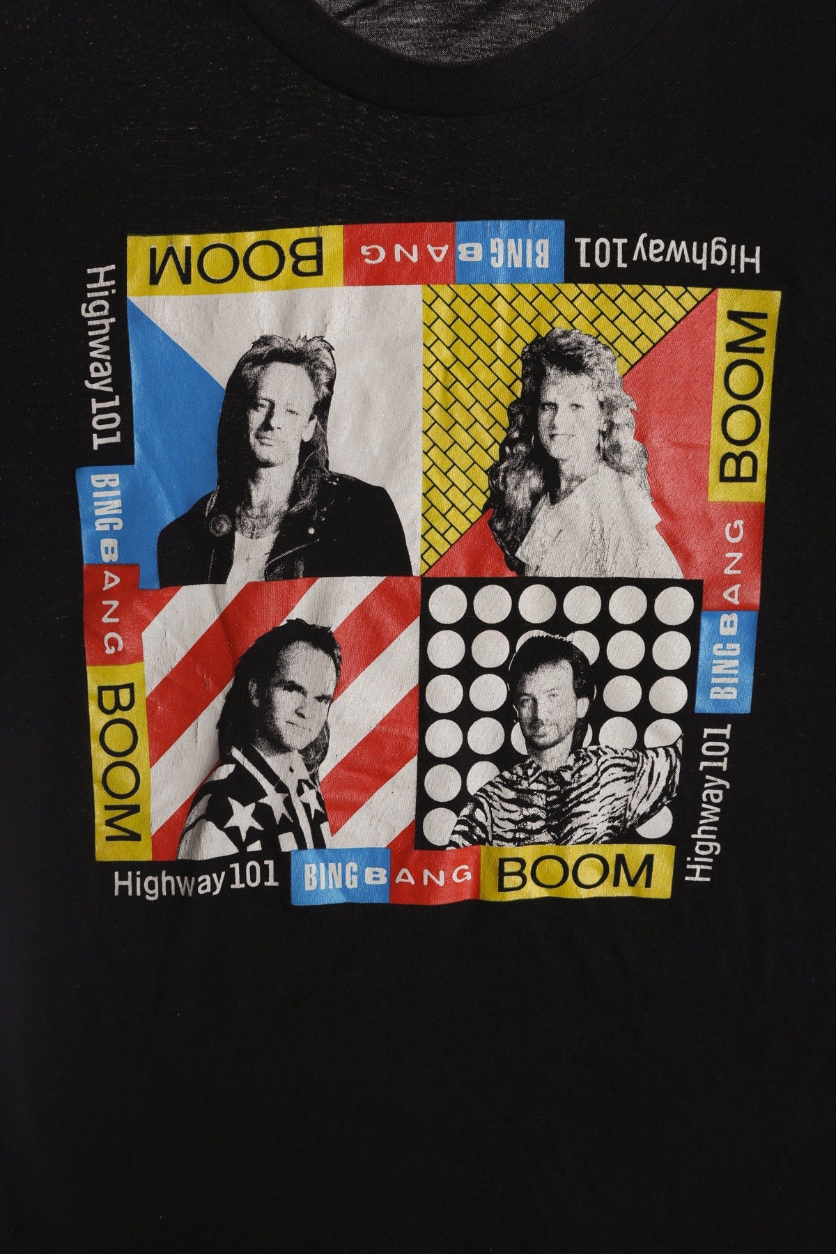 Highway 101 Bing and Boom Country Music Black T-shirt