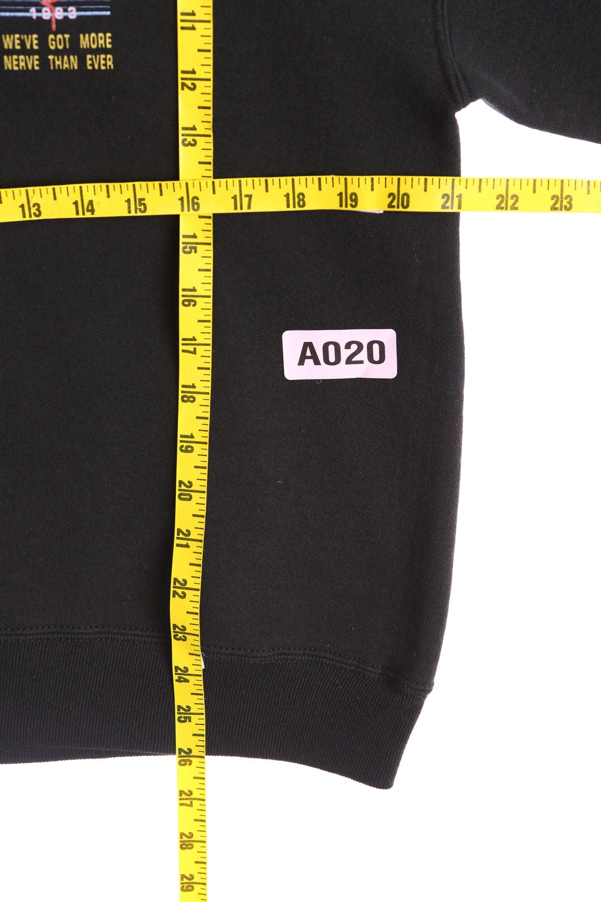 1992 Never Growth Factor Print Black Sweatshirt