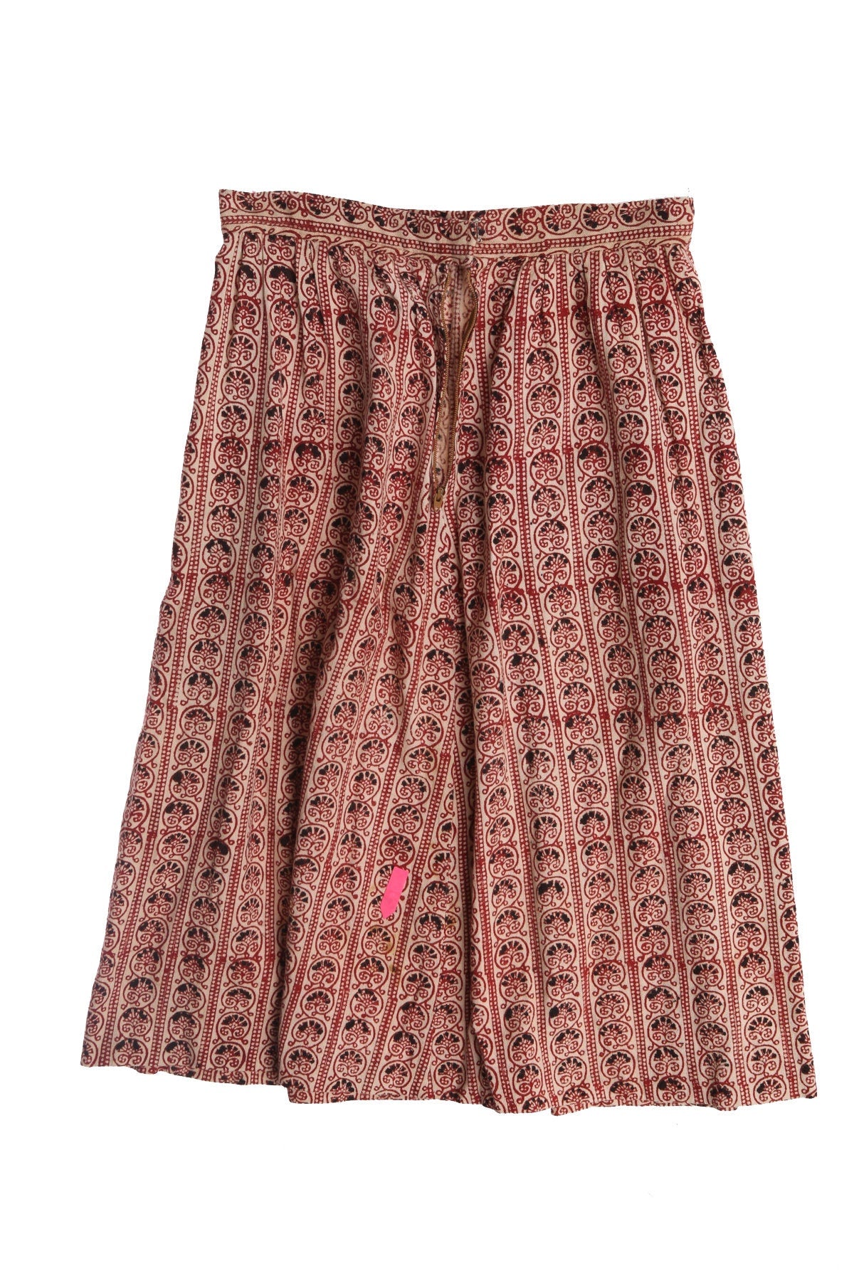 Vintage Women Cotton Brown Bohemian Skirt