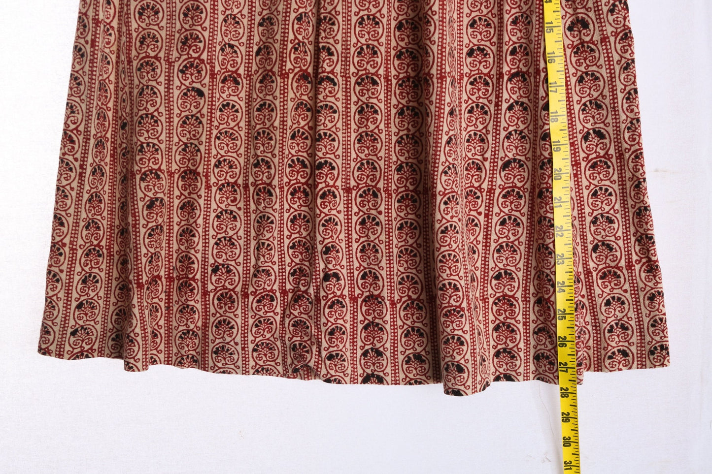 Vintage Women Cotton Brown Bohemian Skirt