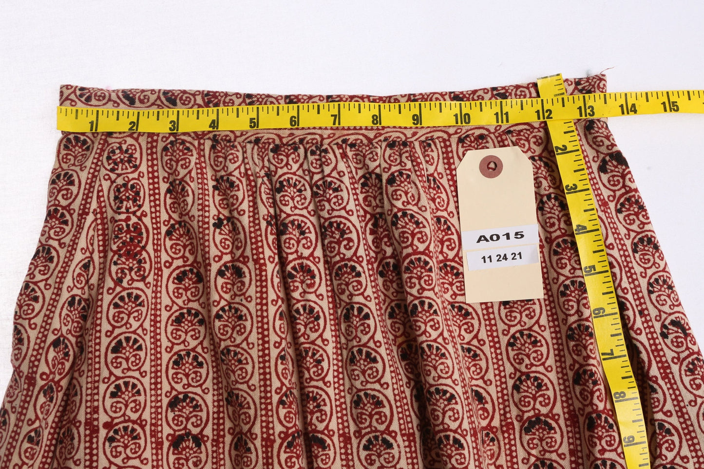 Vintage Women Cotton Brown Bohemian Skirt