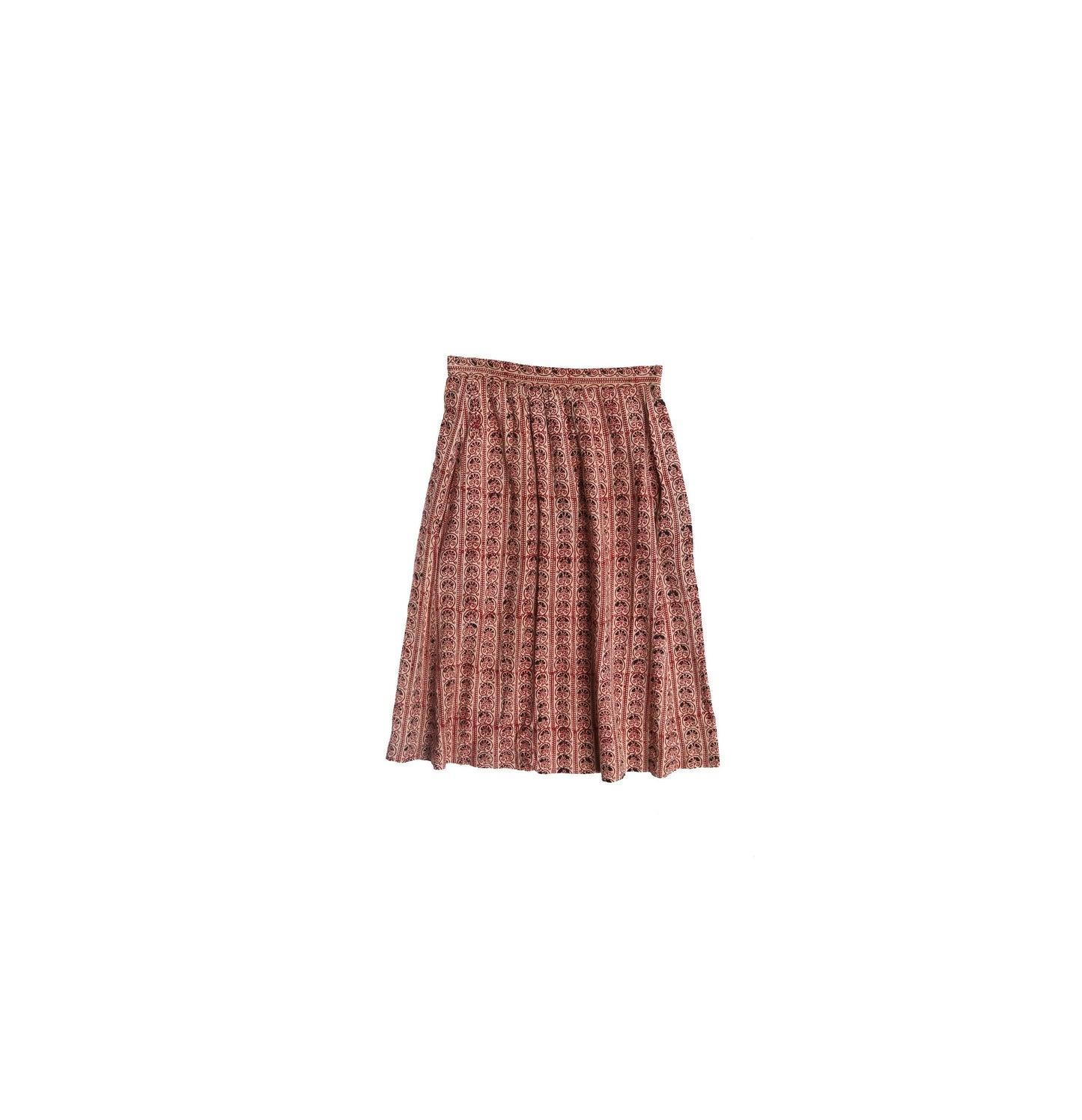 Vintage Women Cotton Brown Bohemian Skirt