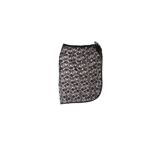 Women Black Lace Slip Under Skirt
