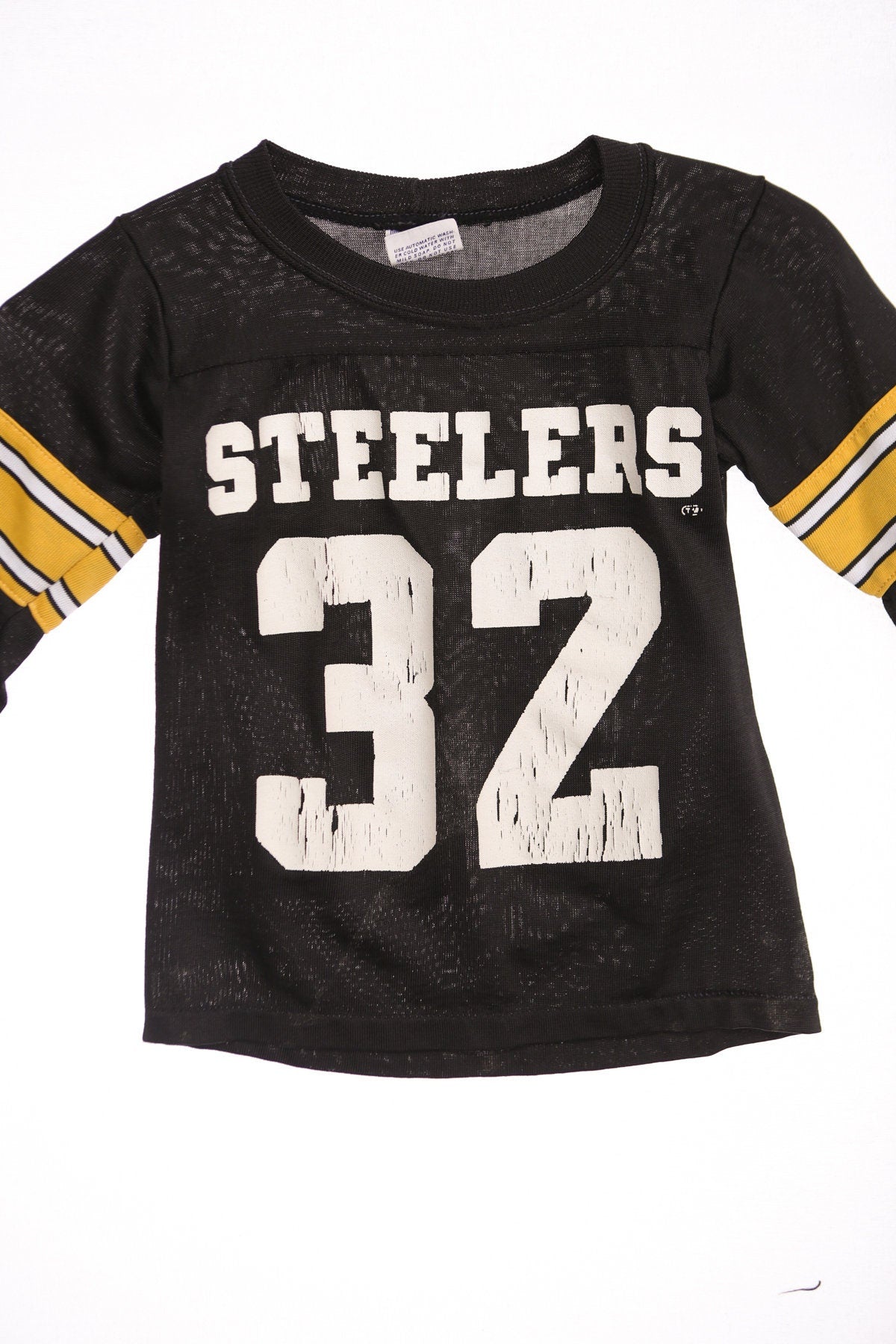 Vintage Steelers 32 Black Jersey by Rawlings / Made in USA - Era 70s - 80s