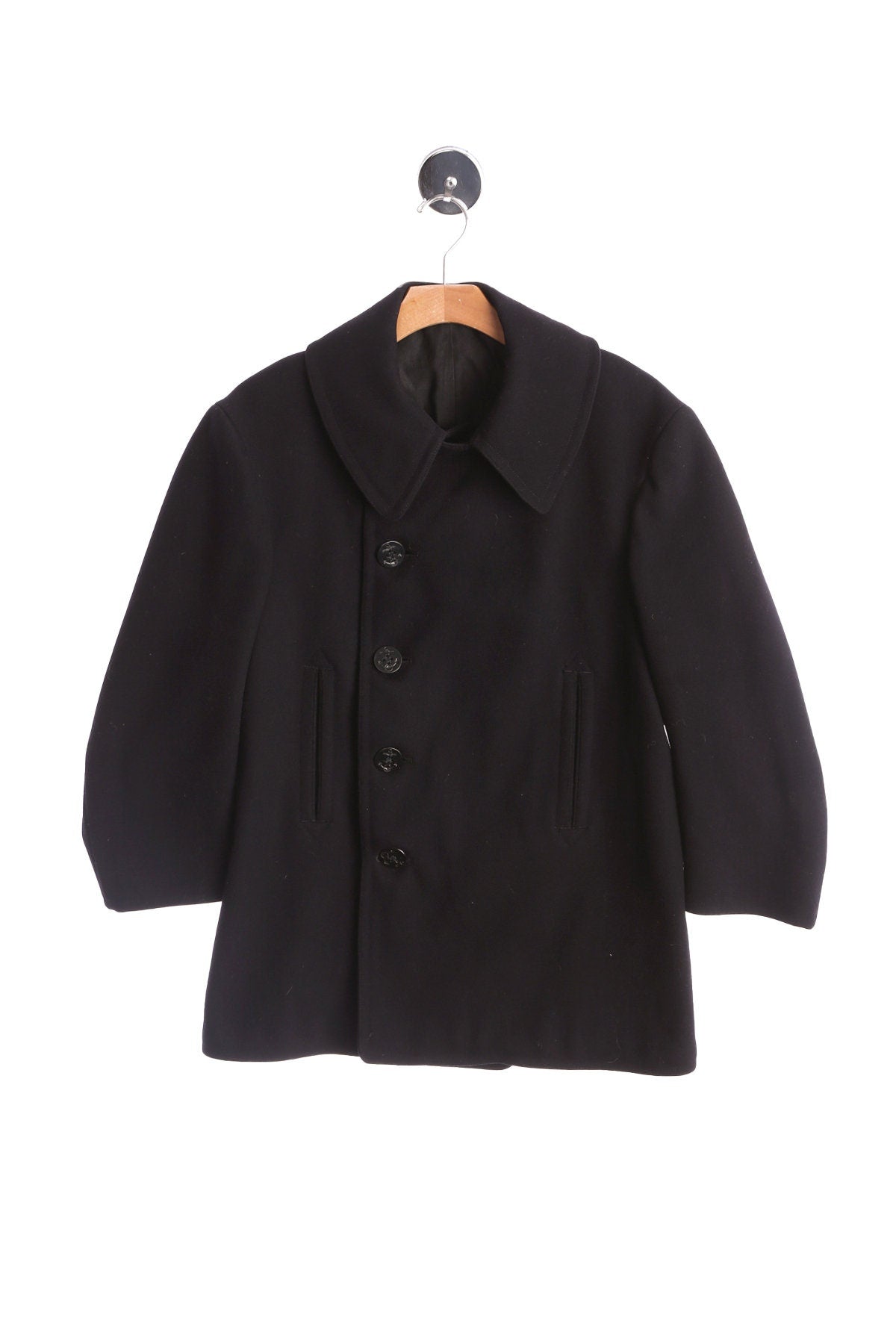 Vintage Men Navy Peacoat Manufactured by Naval Clothing Factory