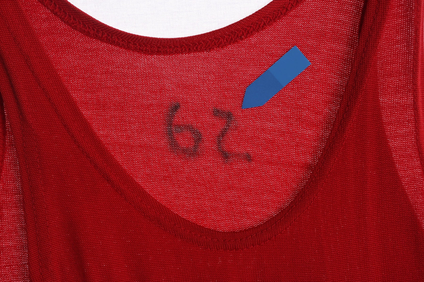 Vintage Track and Field Red Jersey with B Wings Patch - Era 40's - 50's