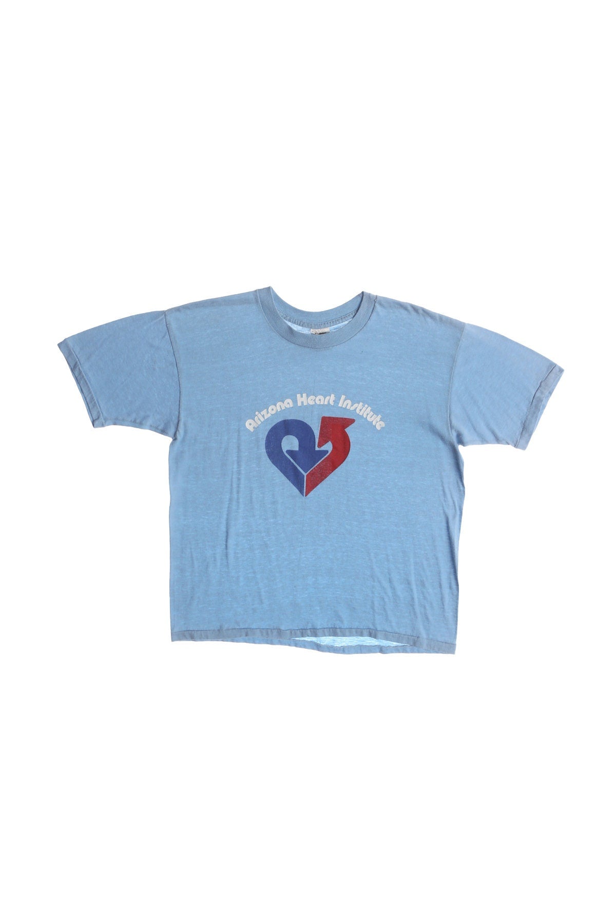 Arizona Heart Institute Vintage Blue Graphic T-shirt - Era 80s - 90s