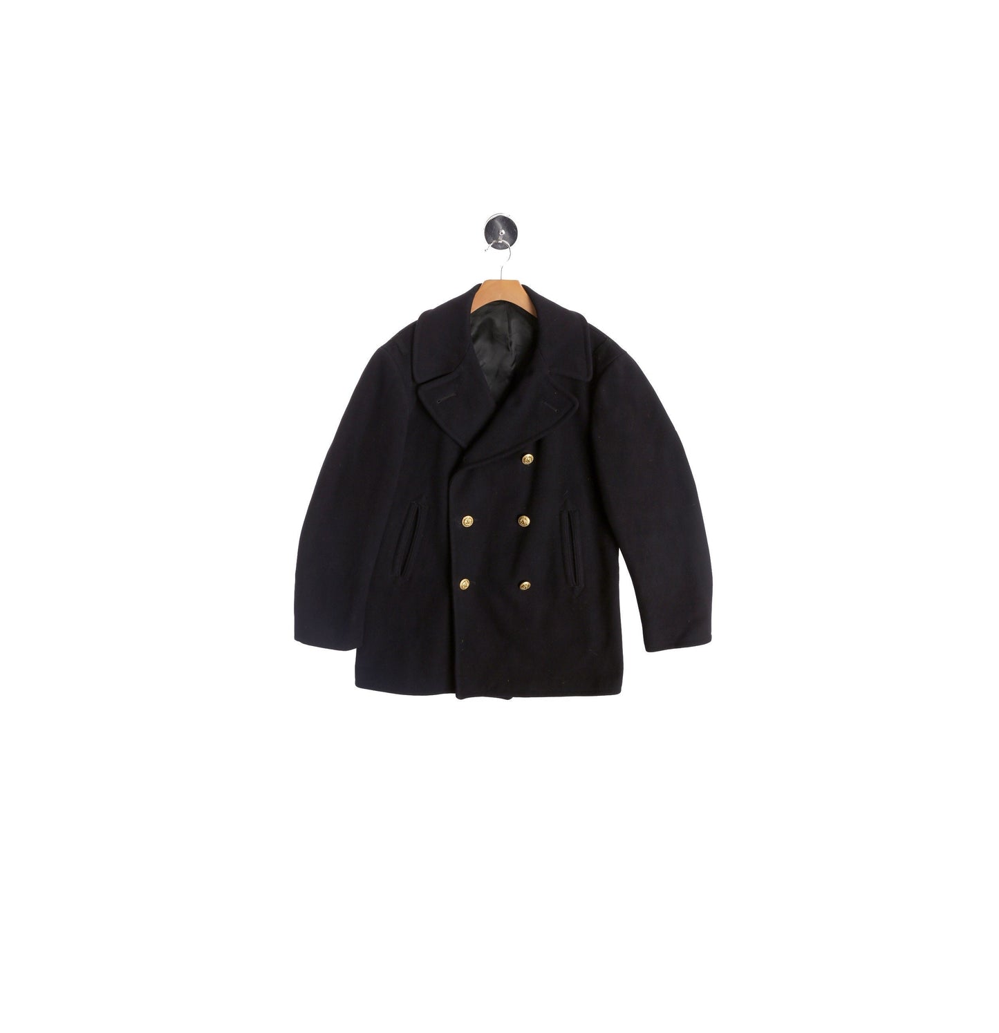 Men Blue Navy Peacoat with Golden Buttons - Era