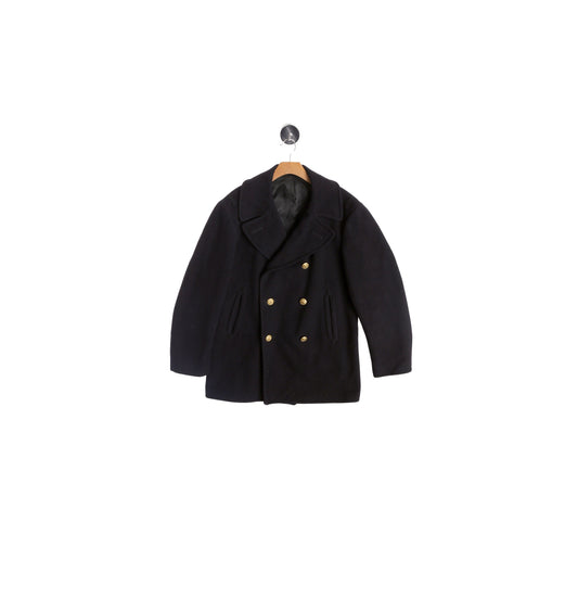 Men Blue Navy Peacoat with Golden Buttons - Era