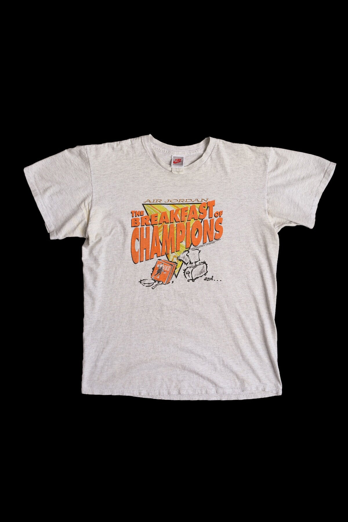 Vintage Nike Gray Basketball Jam Graphic T-shirt