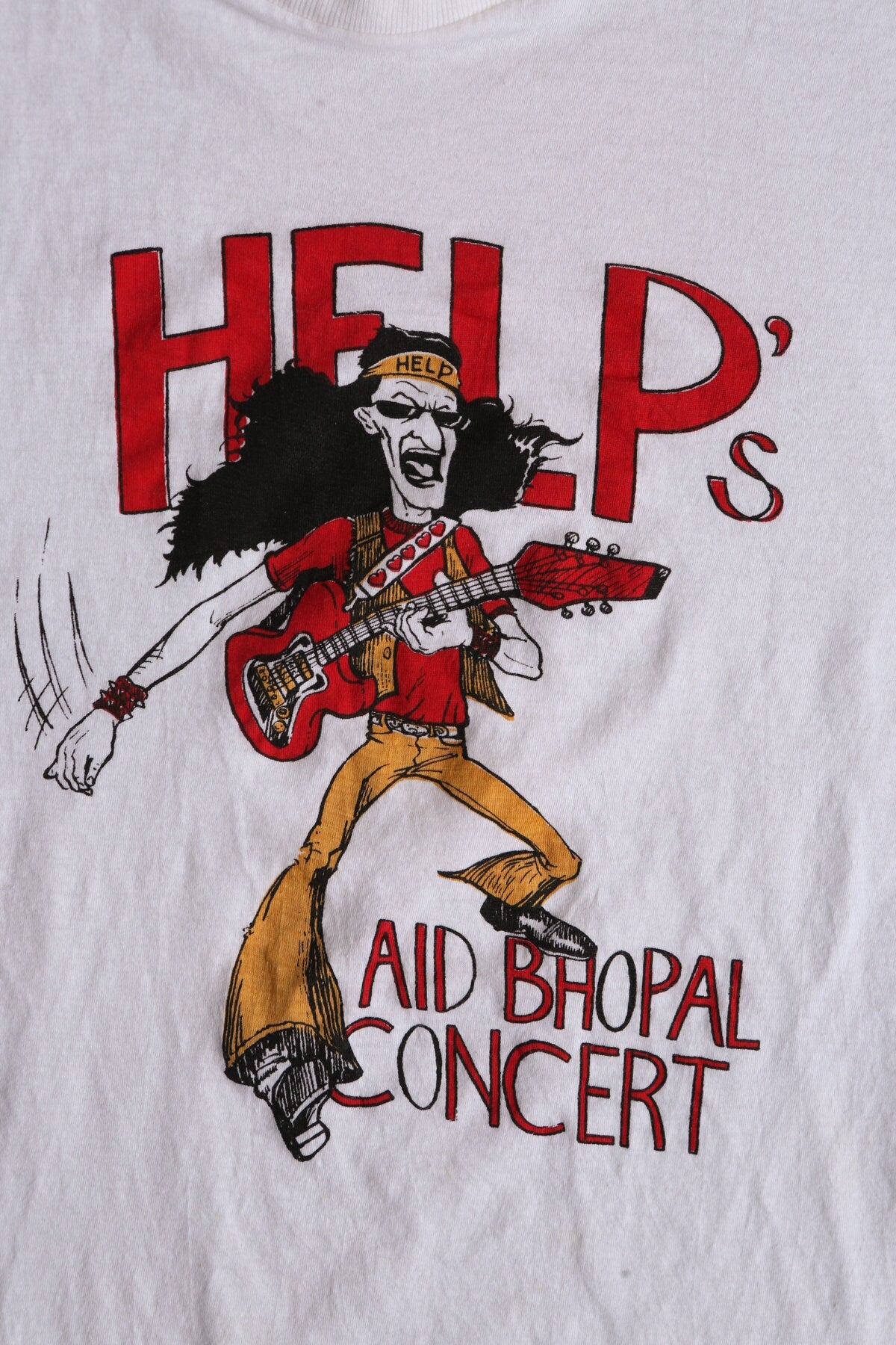 Help's Aid Bhopal Concert Vintage Graphic T-shirt