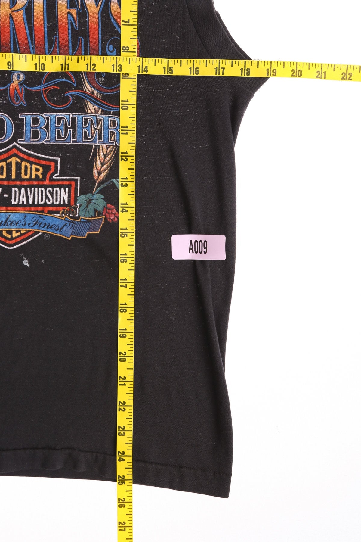 Harley Davidson Cold Beer Sleeveless Black T-shirt - Milwaukee's Finest