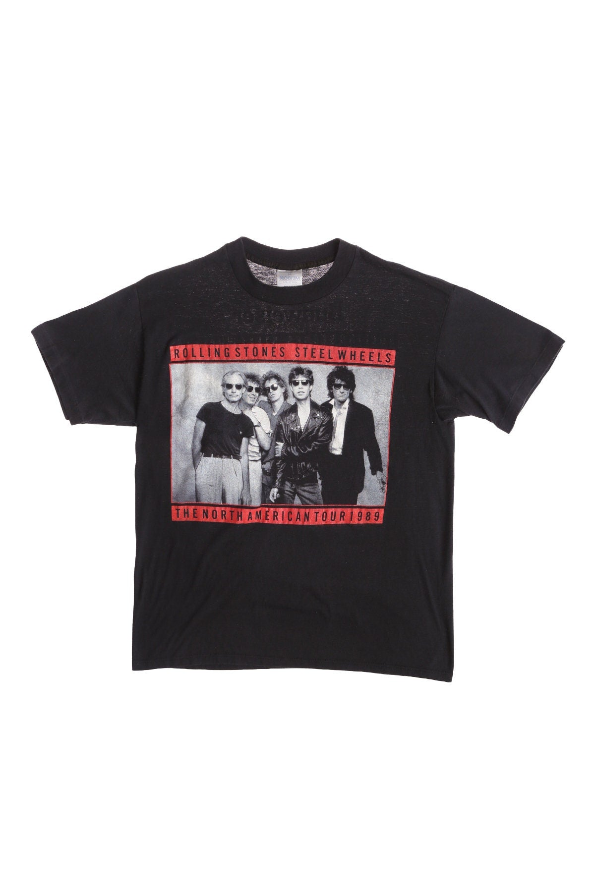 Rolling Stones Steel Wheels - The North American Tour 1989 - Black Graphic T-shirt