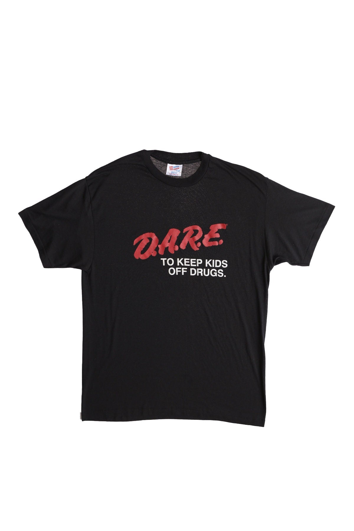 DARE to keep Kids Off Drugs Black Graphic T-shirt
