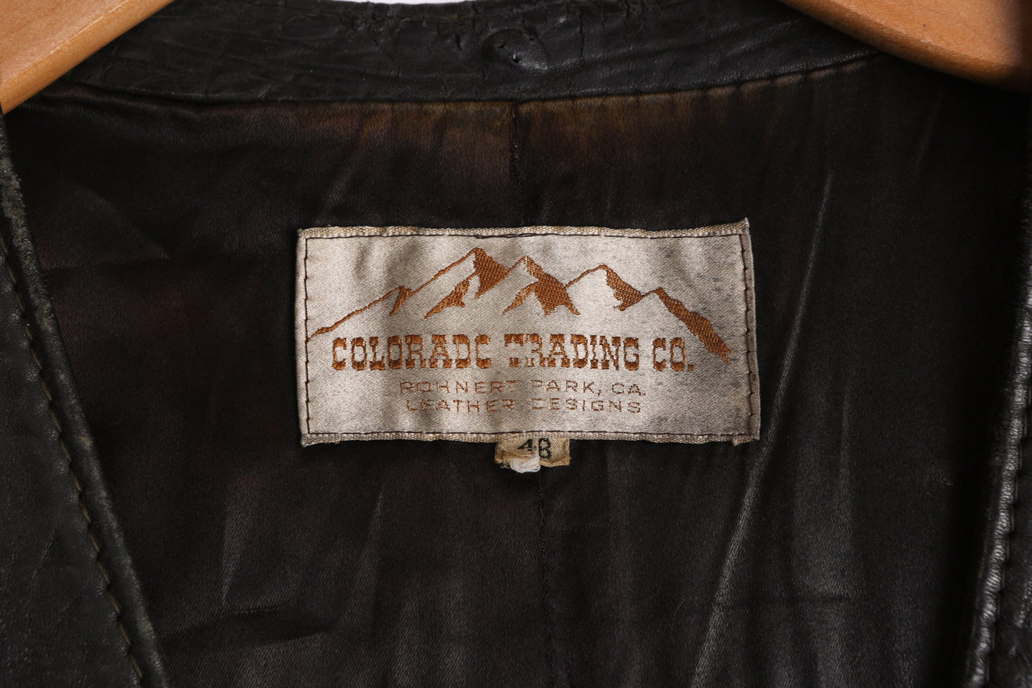 Vintage Biker Leather Vest with Motorcycle Patches - Era 70s - 80s