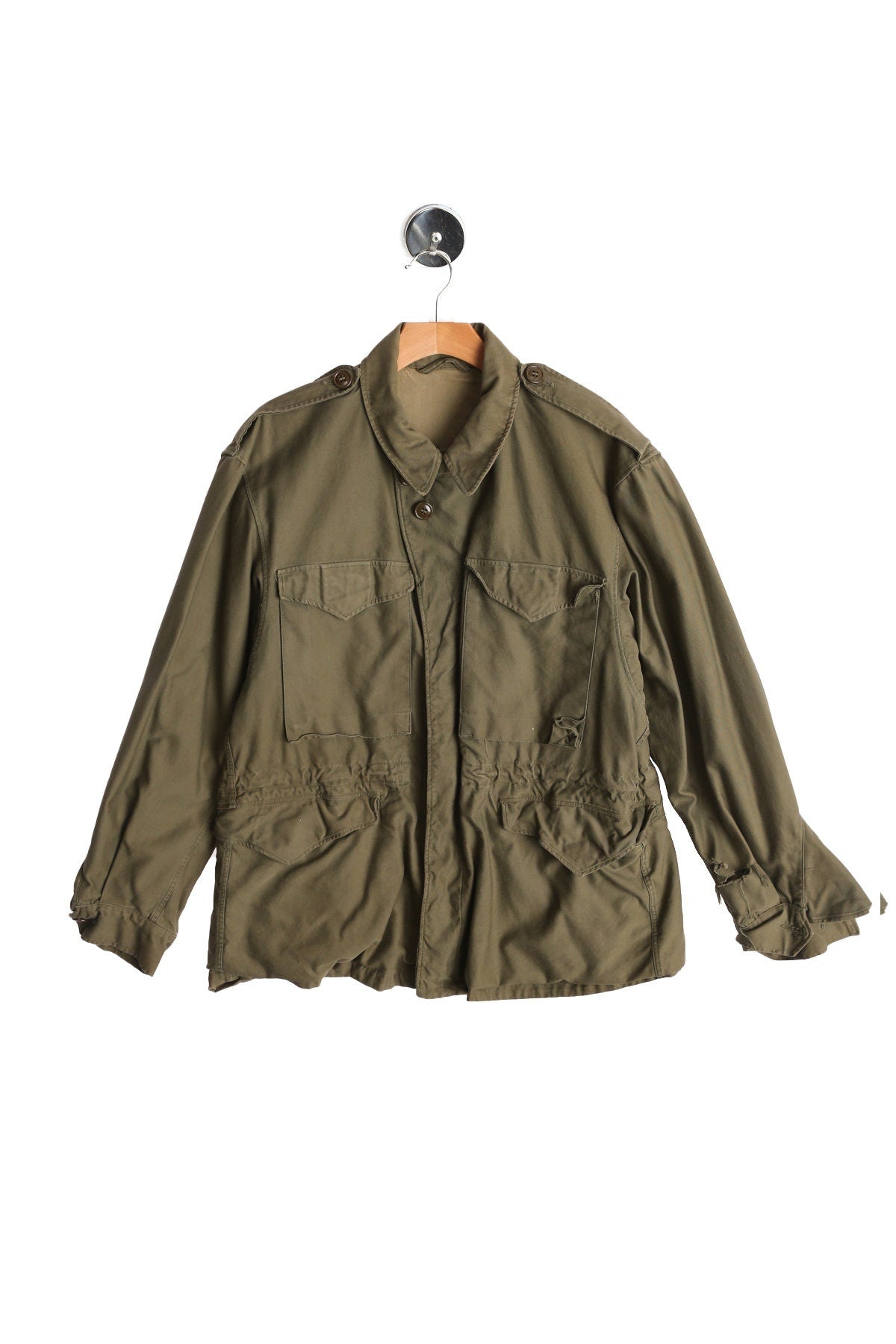 Vintage Man Military Field Jacket - Era 50s - 60s