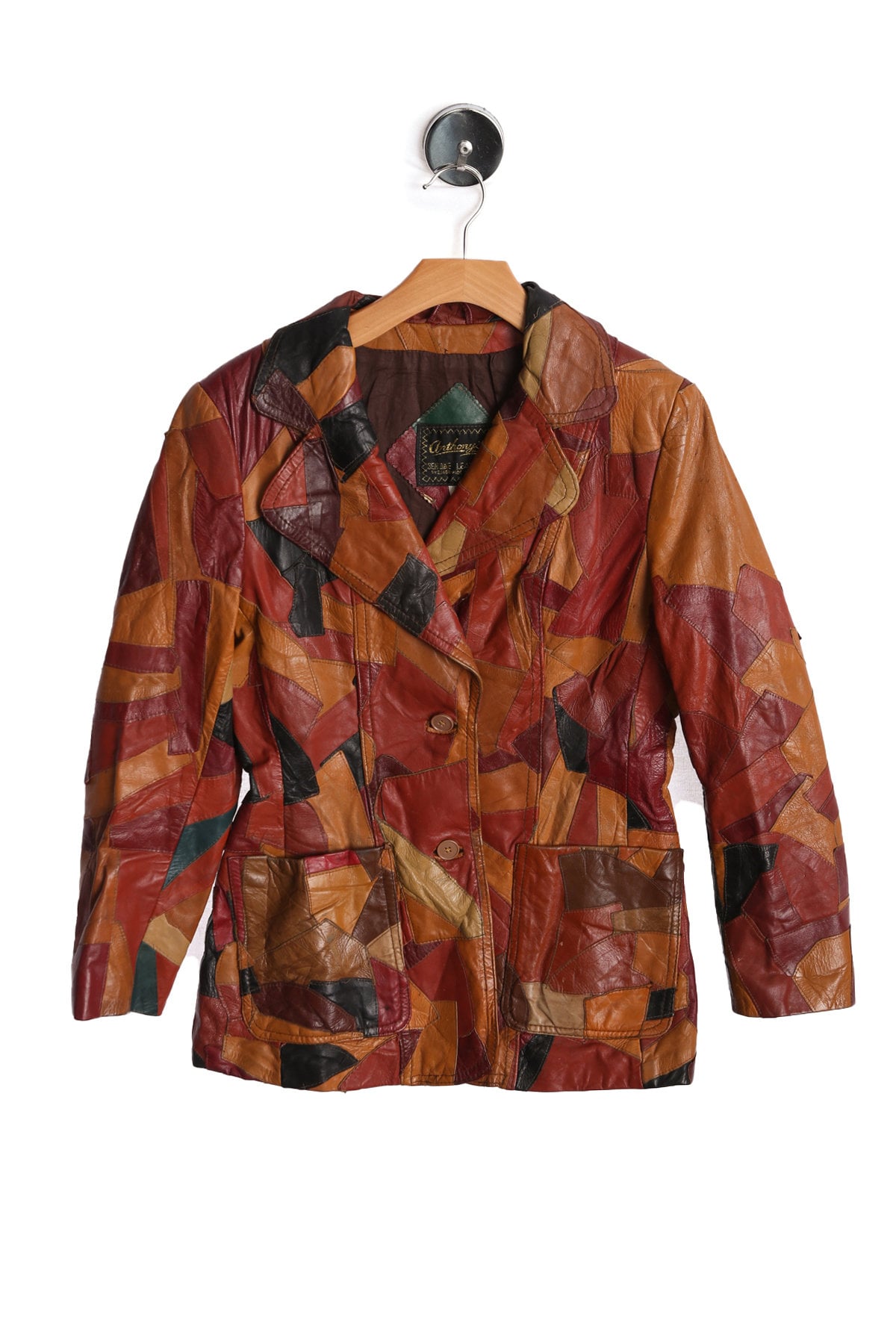 70s Woman Patchwork Leather Jacket