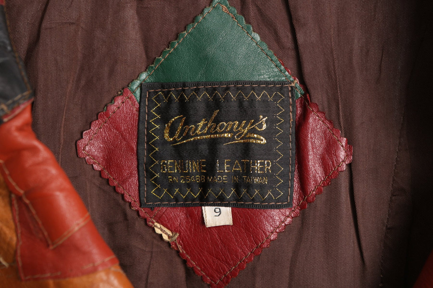 70s Woman Patchwork Leather Jacket