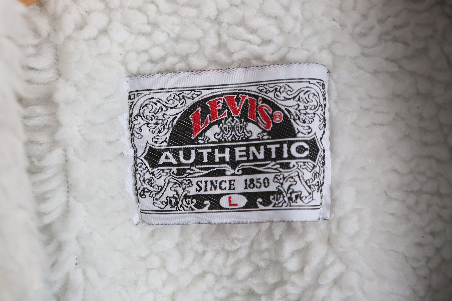 Levi's Blue Denim Sherpa - Era 80's - 90's