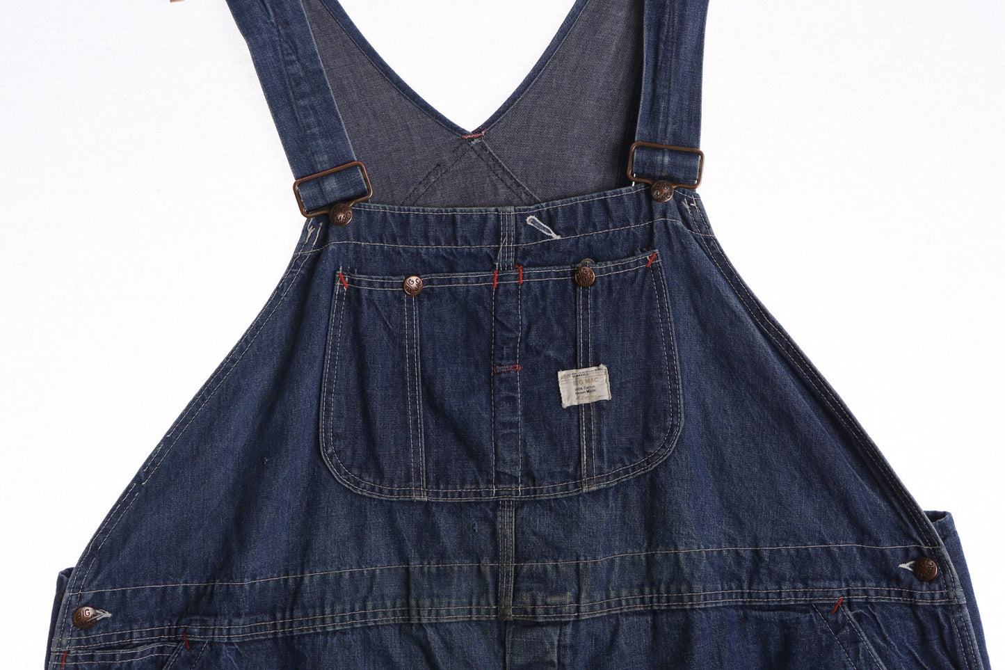 Big Mac Blue Denim Vintage Overalls - Union Made by JC Penny