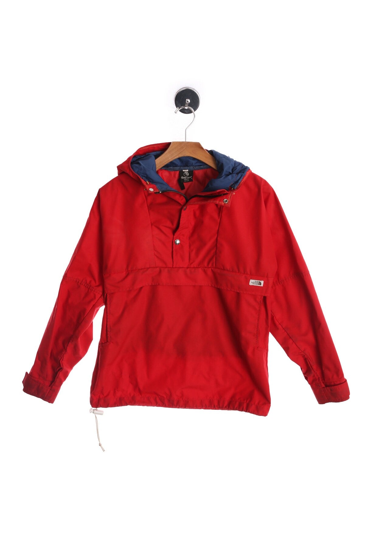 Vintage North Face Brown Label Red Nylon Parka