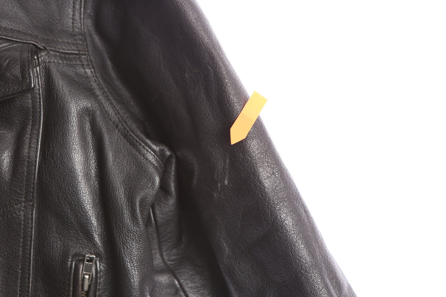Men's Biker Black Leather Jacket by Unik Premium