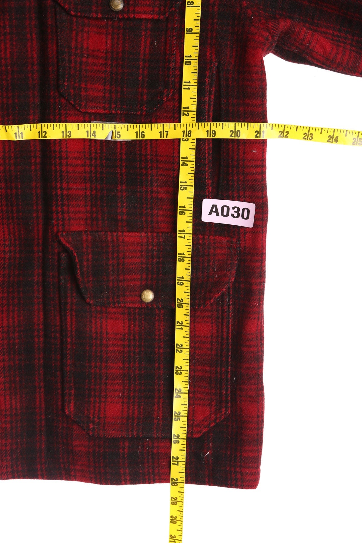 Vintage Woolrich Red Plaid Winter Coat - Woolrich Woolen Mills