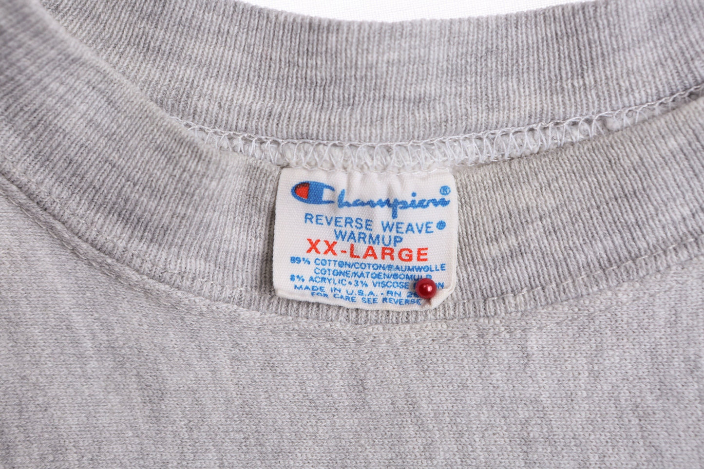 Vintage Champion Gray Sweatshirt with Red Nebraska Football Print